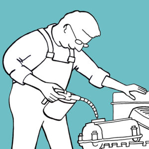 Stiftung Profil Motor ölen Comic